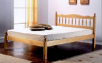 Astra Honey Pine Finish Bedstead 135 x 190cm