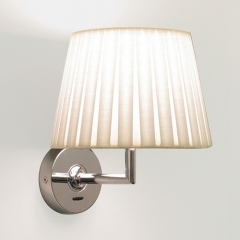 Astro Lighting Appa Polished Chrome Wall Light with White Shade