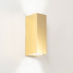 Bloc Up Down Gold LED Wall Light