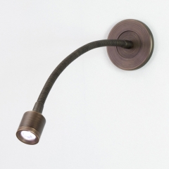 Fosso Recess Flexible LED Wall Light in Bronze