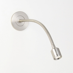 Fosso Recess Flexible LED Wall Light in Nickel