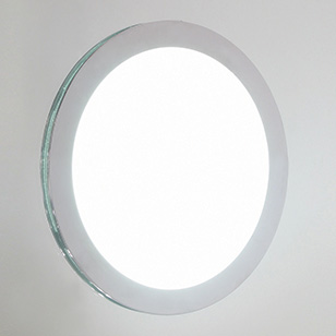 Astro Lighting Lens Recessed Polished Chrome And Glass Wall Light
