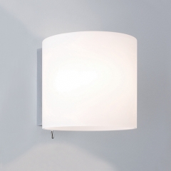 Astro Lighting Luga Switched White Glass Wall Light