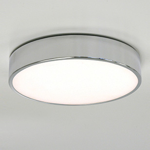 Astro Lighting Mallon Round Modern Polished Chrome Bathroom Ceiling Light