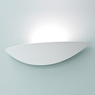 Slice Plus Low Energy Plaster Uplighting Wall Light