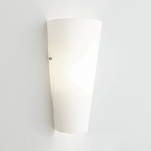 Astro Lighting Viva Modern Energy Saving White Glass Wall Light