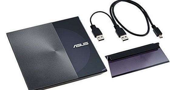 ASUS  Zen-Drive SDRW-08D3S-U Slim DVD Burner / 8x DVDR / 6x DVDR DL / 5x DVD-RAM / USB 2.0 / Includes Cyberlink Power2Go