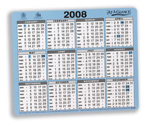 At-a-Glance 2008 Desk or Wall Calendar One Year