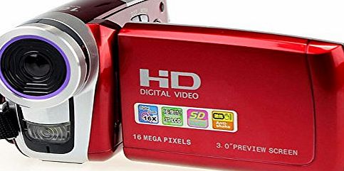 atdoshop (TM) 3Inch TFT LCD 16MP Digital Video Camcorder Camera (Red)