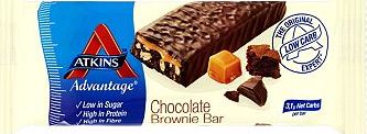 Atkins, 2041[^]10072500 Advantage Chocolate Brownie Bar with