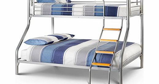 Atlas Triple Sleeper 3ft and 4ft6, Solid Metal BUNK BED with ORTHOPAEDIC MATTRESSES