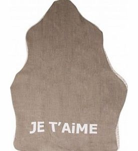 Fleece Je taime cover - Ivory `One size