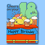 Cheers on your 18th!