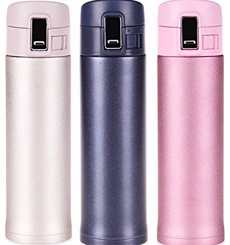 Attol Bottle Attol Stainless Steel Travel Bottle 500ml Insulated Thermal Mug Champagne Pink