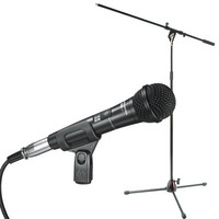 Audio Technica PRO41 With Boom Mic Stand and Cable