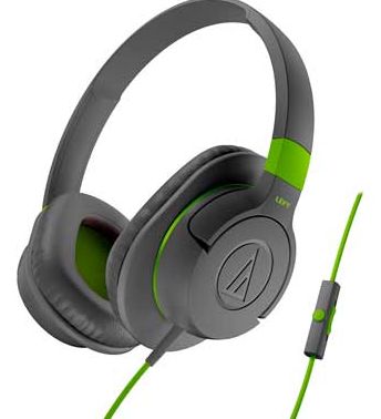 Audio Technica AX1iS Over-Ear Headphones - Grey