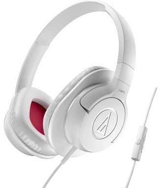 Audio Technica AX1iS Over-Ear Headphones - White