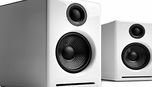 AudioEngine  A2 W Powered Desktop Speakers (Pair) in Gloss White