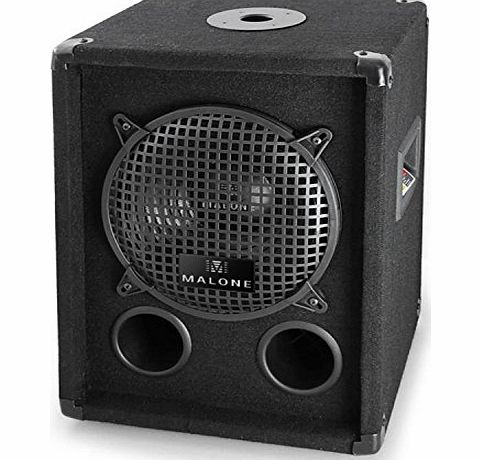 auna  Line 500-BK Pair of Passive 3-Way Tower Floorstanding Speakers (140W RMS, Bass Reflex amp; Gold Plated Speaker Connections) - Black