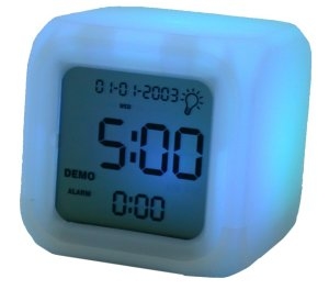 Aurora Colour Changing LED Alarm Clock