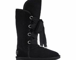 Australia Luxe Bedoquin black sheepskin lace-up boots