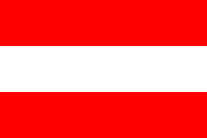 Austria paper flag, 11 x 8``