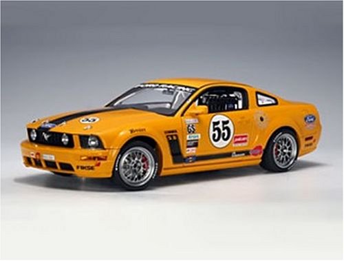 Diecast Model Ford Mustang FR 500C (Grand-Am Cup 2005) in Yellow (1:18 scale)