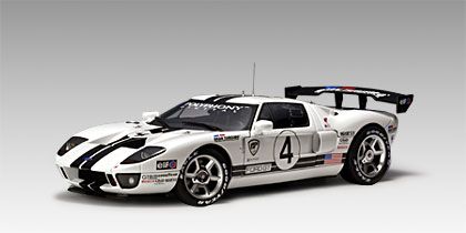 Ford GT LM Race Car Spec II 2005 in White