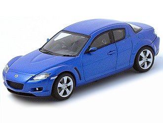 Mazda RX8 (1:43 scale in Blue)