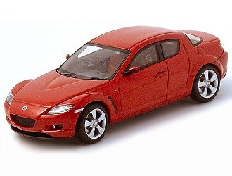 Mazda RX8 (1:43 scale in Red)