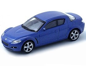 Mazda RX8 (1:64 scale in Blue)