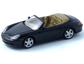 Porsche 911 996 Cabriolet (1:64 scale in Black)