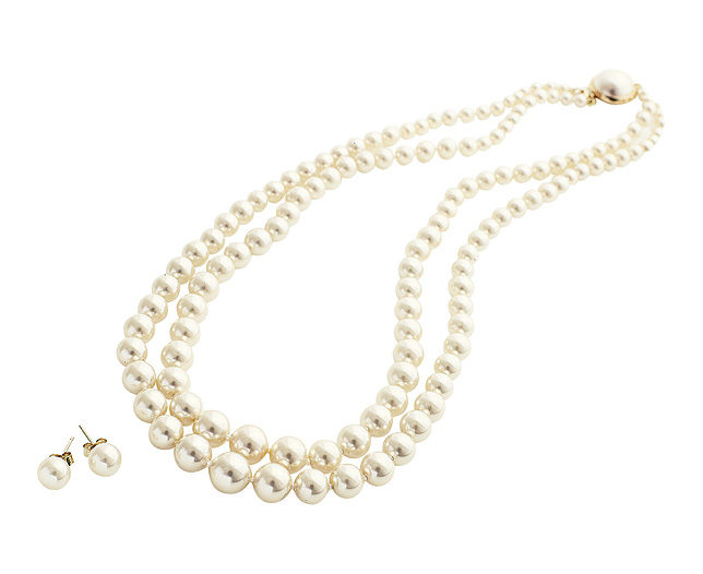 avalon Pearls - 18 inch Double Strand Necklace