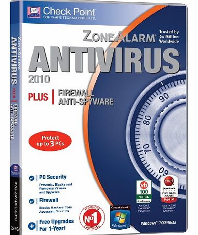 Avanquest Software ZoneAlarm Antivirus 2010 - 3 User 1 Year (PC CD)