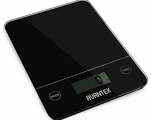 AVANTEK Digital Kitchen Scale, 11 lb / 5 kg Capacity, 0.05 lb / 1 g Accuracy 