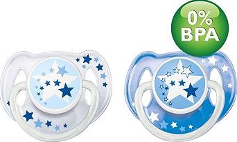 Avent, 2041[^]10053441 Philips AVENT Silicone Soother Night Time - 6-18