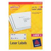 Avery 24 Per Sheet Laser Labels 34 x 64mm - White