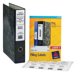 60mm Box file 12 per sheet Laser Labels