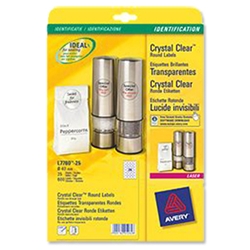 Crystal Clear Labels Laser Circular 600