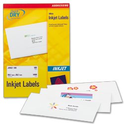 Avery Inkjet Labels 143 x 200mm 2 Labels Per