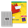 Avery Mini Labels Inkjet 189 per Sheet 25.4x10mm