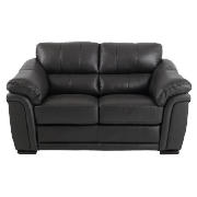 Avignon leather sofa regular, black