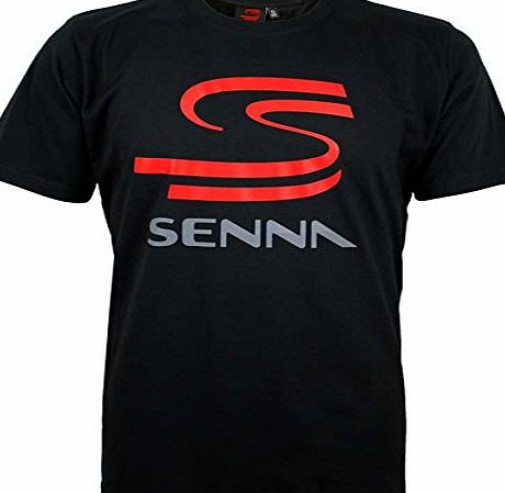 Ayrton Senna Double S Logo T-Shirt Black (M)
