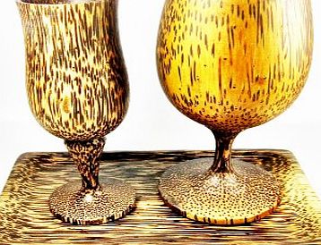 AytraHome Hand craft wooden wine glasses