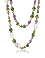 AZ Collection Double Beaded Long Chain Necklace