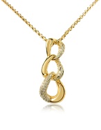 AZ Collection Swarovski Crystal Gold Plated Pendant Necklace