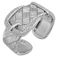 AZ Collection Swarovski Crystal Silver Plated Belt Bracelet