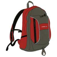 Pico 20 Rucksack Red and Steel