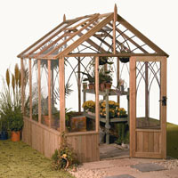 B&Q Wooden Greenhouse & Staging