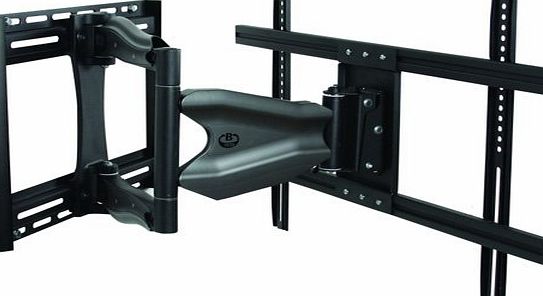 B-Tech BT8223 Flat Screen Wall Mount with Double Arm Up to 65 inch TV - Black
